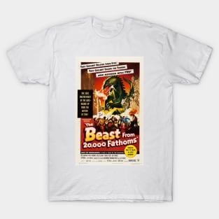 BEAST FROM 20,000 FATHOMS Hollywood Horror B Film Retro Movie T-Shirt